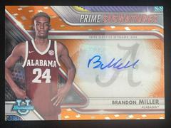 Brandon Miller #PCS-BM Basketball Cards 2022 Bowman Chrome University Prime Signatures Prices