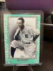 Lou Gehrig [Aqua] #4 Baseball Cards 2022 Topps Rip Prices