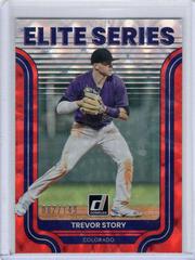 Trevor Story [Red] #ES-8 Baseball Cards 2022 Panini Donruss Elite Series Prices