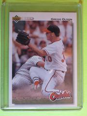 Gregg Olson #227 Baseball Cards 1992 Upper Deck Prices
