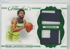 Karl Anthony Towns [Emerald] #10 Basketball Cards 2021 Panini Flawless Prices