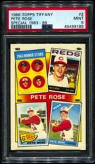 Pete Rose [Special 1963-66] #2 Baseball Cards 1986 Topps Tiffany Prices