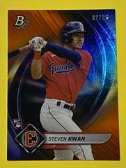 Steven Kwan [Orange] #66 Baseball Cards 2022 Bowman Platinum Prices