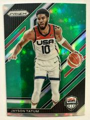 Jayson Tatum [Green] Basketball Cards 2022 Panini Prizm USA Prices