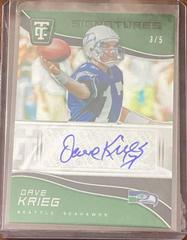 Dave Krieg [Green] #TCS-DKR Football Cards 2021 Panini Chronicles Totally Certified Signatures Prices