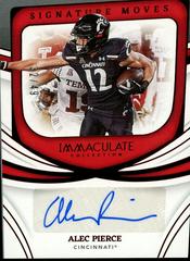 Alec Pierce [Ruby] Football Cards 2022 Panini Immaculate Collegiate Signature Moves Prices