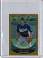 Corey Seager [Fielding Gold Refractor] #BCP125 Baseball Cards 2013 Bowman Chrome Prospect Prices