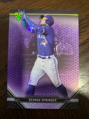 George Springer [Amethyst] #27 Baseball Cards 2021 Topps Triple Threads Prices