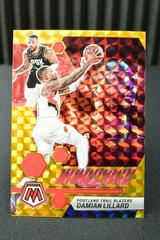 Damian Lillard [Gold] #12 Basketball Cards 2022 Panini Mosaic Montage Prices