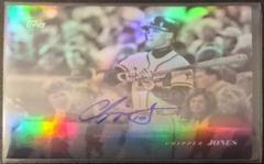 Chipper Jones [Autograph] #19A Baseball Cards 2022 Topps Black and White Prices