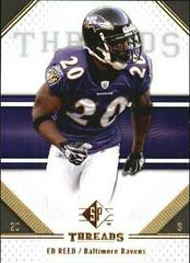 Ed Reed Football Cards 2009 SP Threads Prices