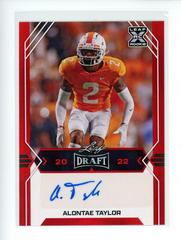 Alontae Taylor [Red] #BA-AT1 Football Cards 2022 Leaf Draft Autographs Prices