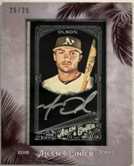 Matt Olson [Black] Baseball Cards 2018 Topps Allen & Ginter Framed Mini Autographs Prices