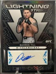 Darren Till [Blue] #OL-DTL Ufc Cards 2023 Panini Chronicles UFC Obsidian Lightning Strike Signatures Prices