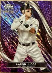 Aaron Judge [Purple Mini-Diamon Refractor] #100 Baseball Cards 2024 Topps Chrome Black Prices