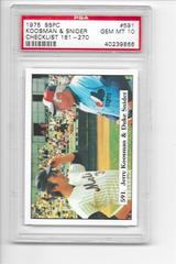 Koosman & Snider [Checklist 181-270] #591 Baseball Cards 1975 SSPC Prices