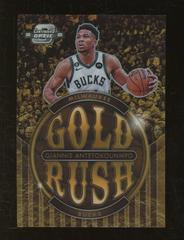 Giannis Antetokounmpo #3 Basketball Cards 2022 Panini Contenders Optic Gold Rush Prices