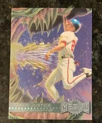 David Justice Baseball Cards 1996 Metal Universe Prices