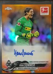 Yann Sommer [Autograph Orange Refractor] Soccer Cards 2018 Topps Chrome Bundesliga Prices