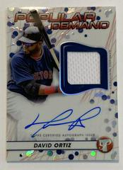 David Ortiz [Orange] Baseball Cards 2023 Topps Pristine Popular Demand Autograph Relic Prices