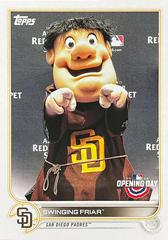 Swinging Friar Baseball Cards 2022 Topps Opening Day Mascots Prices