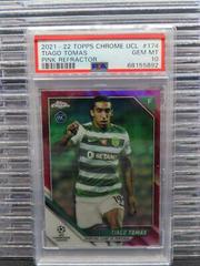Tiago Tomas [Pink Refractor] #174 Soccer Cards 2021 Topps Chrome UEFA Champions League Prices
