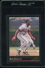 Ron Gant [Gold] #15 Baseball Cards 1992 Leaf Prices