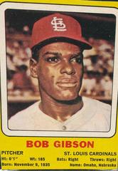 Bob Gibson Baseball Cards 1970 Transogram Hand Cut Prices
