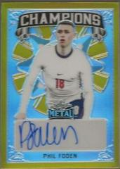 Phil Foden [Prismatic Gold] #C-PF1 Soccer Cards 2022 Leaf Metal Champions Autographs Prices
