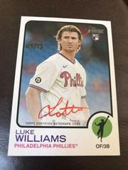 Luke Williams [Special Edition Red Ink] #ROA-LW Baseball Cards 2022 Topps Heritage Real One Autographs Prices