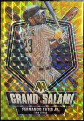 Fernando Tatis Jr. [Reactive Yellow] Baseball Cards 2022 Panini Mosaic Grand Salami Prices
