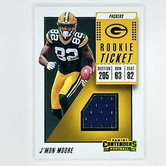 J'Mon Moore Football Cards 2018 Panini Contenders Rookie Ticket Swatches Prices