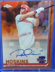 Rhys Hoskins [Orange Refractor] #RHO Baseball Cards 2019 Topps Chrome Autographs Prices