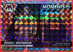 Russell Westbrook [Mosaic] Basketball Cards 2021 Panini Mosaic Moments in Time Prices