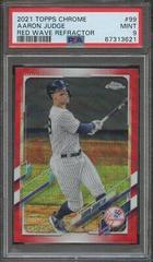 Aaron Judge [Red Wave Refractor] Baseball Cards 2021 Topps Chrome Prices