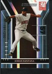 Johan Santana #36 Baseball Cards 2004 Donruss Elite Prices
