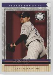 Larry Walker #22 Baseball Cards 2003 Fleer Patchworks Prices