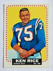 Ken Rice #34 Football Cards 1964 Topps Prices