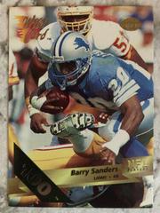 Barry Sanders [100 Stripe] Football Cards 1993 Wild Card Prices