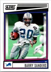 Barry Sanders Football Cards 2022 Panini Score Prices