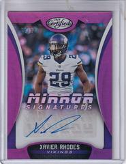 Xavier Rhodes [Purple] #MS-XR Football Cards 2018 Panini Certified Mirror Signatures Prices