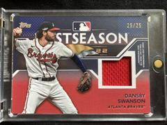 Dansby Swanson #PPR-DS Baseball Cards 2023 Topps Postseason Performance Relics Prices