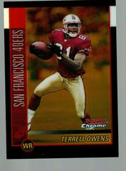 Terrell Owens [Gold Refractor] #71 Football Cards 2002 Bowman Chrome Prices