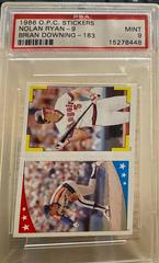 Nolan Ryan, Brian Downing Baseball Cards 1986 O Pee Chee Stickers Prices