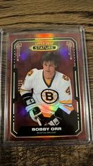 Bobby Orr [Design Photo Variant Red] #100 Hockey Cards 2021 Upper Deck Stature Prices