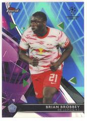 Brian Brobbey [Blue, Aqua Vaporwave] Soccer Cards 2021 Topps Finest UEFA Champions League Prices