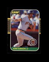 Kirk Gibson #104 Baseball Cards 1987 Leaf Prices
