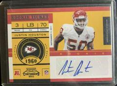 Justin Houston [Autograph] #147 Football Cards 2011 Playoff Contenders Prices