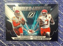 Patrick Mahomes II , JuJu Smith-Schuster [Silver] Football Cards 2022 Panini Zenith Thunder and Lightning Prices