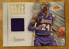 Kobe Bryant Basketball Cards 2013 Panini Prestige Bonus Shots Materials Prices
